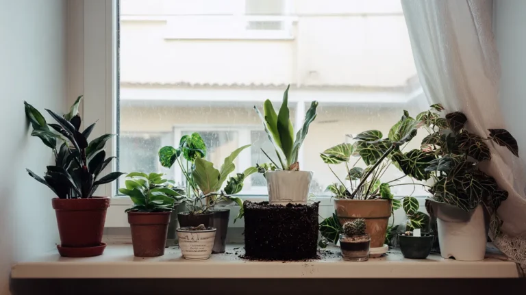 Plantas fáceis para iniciantes em apartamento com luz natural e vasos simples