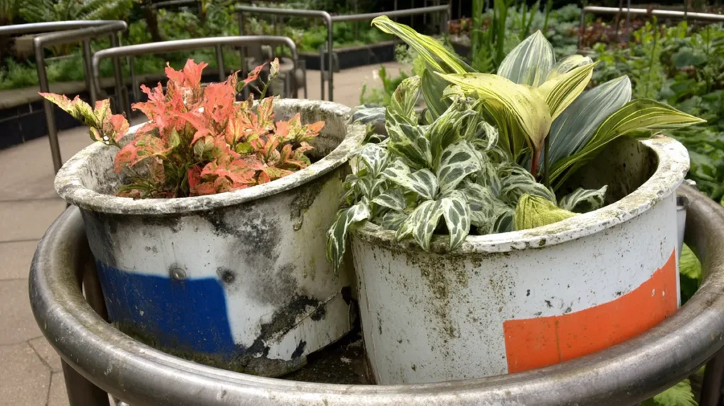 Exemplos reais de erros no reaproveitamento de materiais no jardim