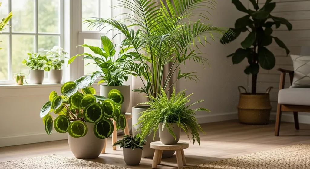 Exemplos de plantas não tóxicas para cães e gatos em ambiente interno